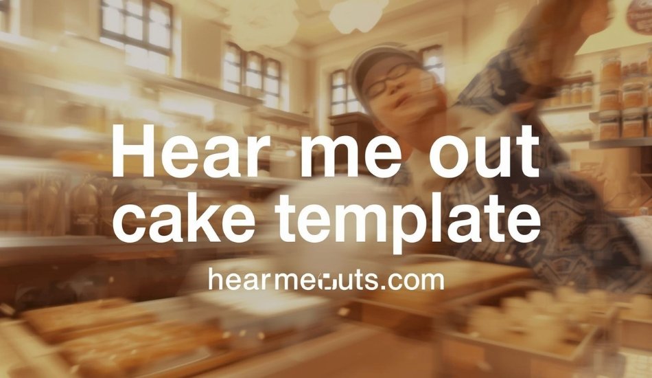 Hear Me Out Cake Template