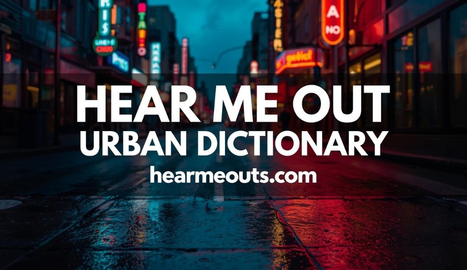 Hear Me Out Urban Dictionary